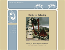 Tablet Screenshot of hartleyscatering.com